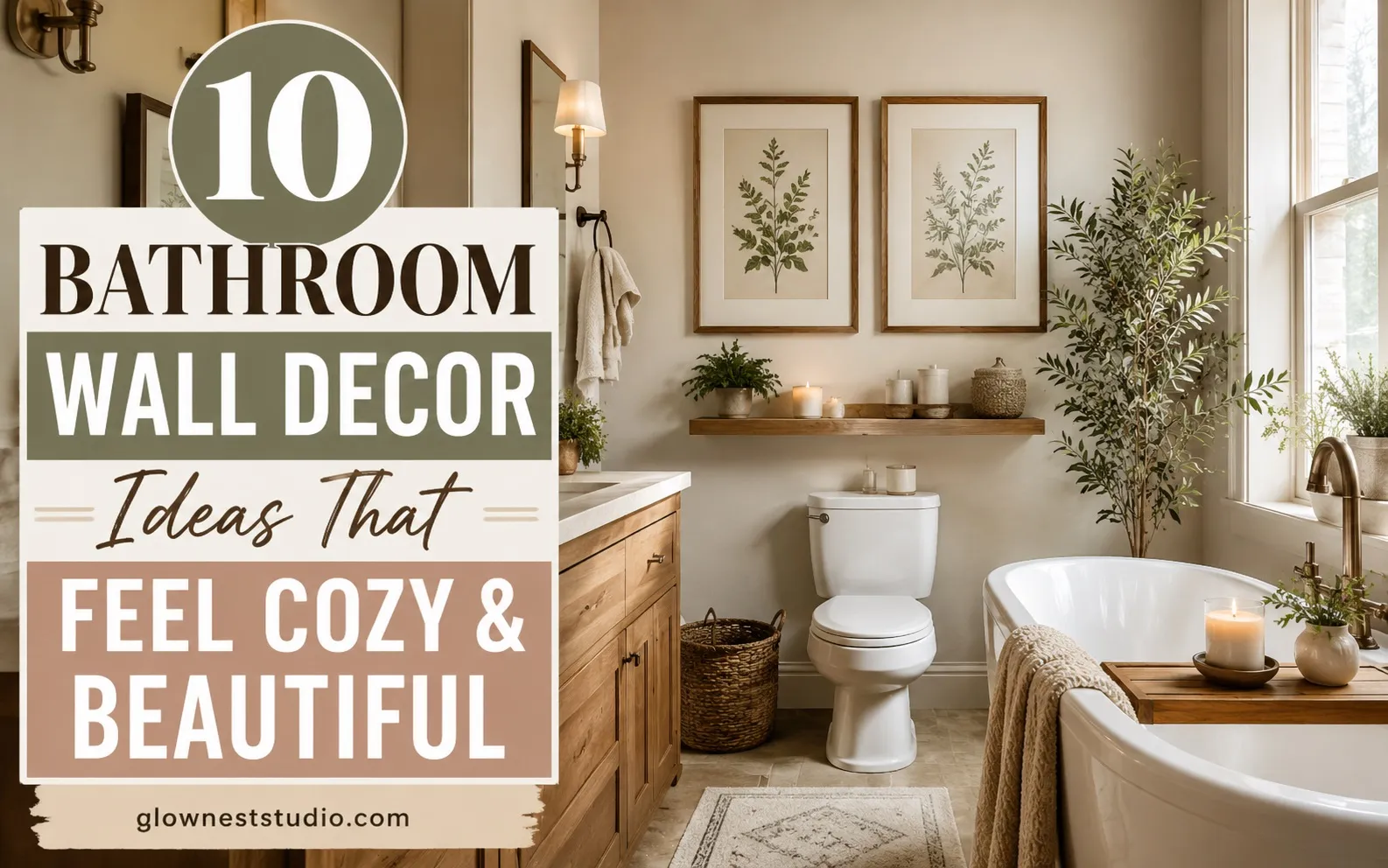 “10 Bathroom Wall Decor Ideas That Feel Cozy & Beautiful”