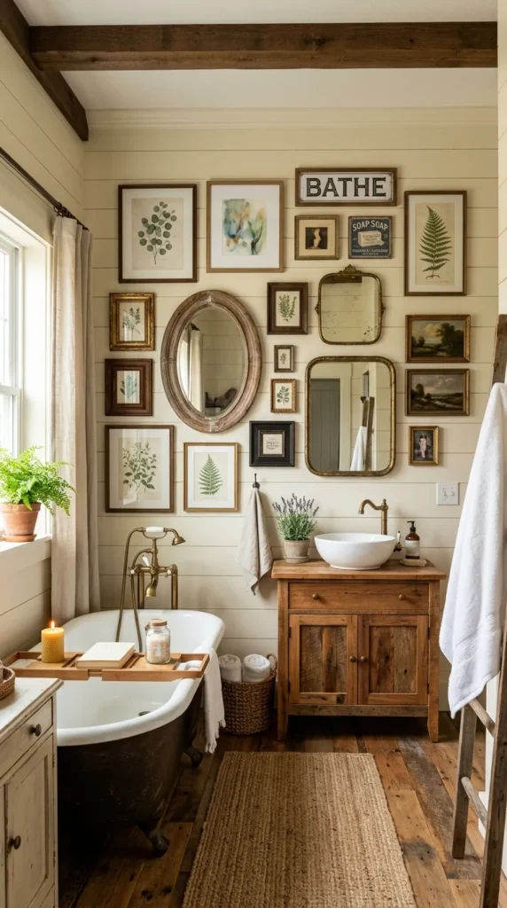10. Cozy Farmhouse Gallery Wall