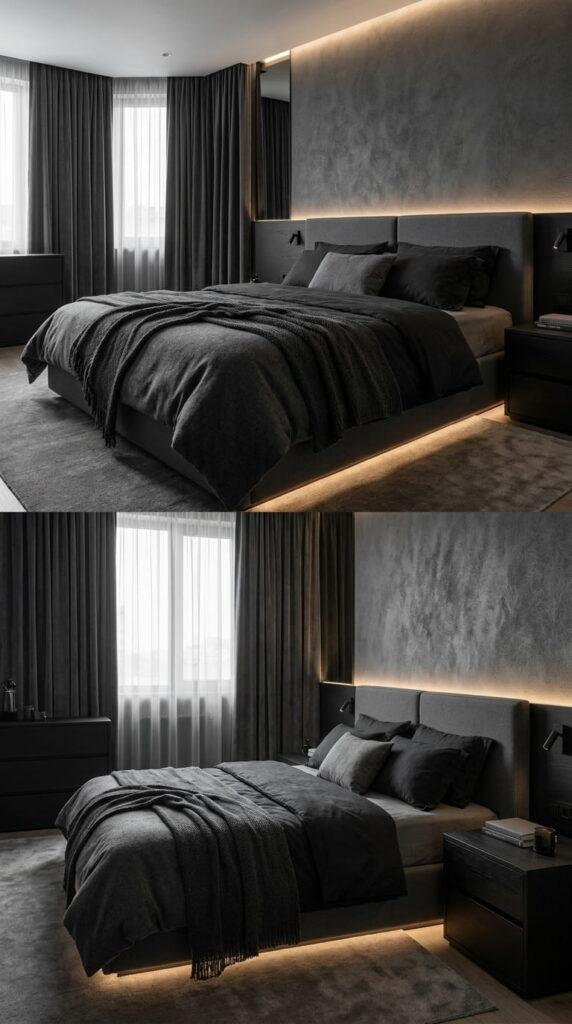 2. Layer Different Shades of Black