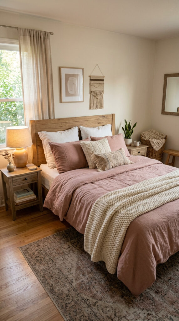 5. Incorporate Pink Bedding as a Focal Point