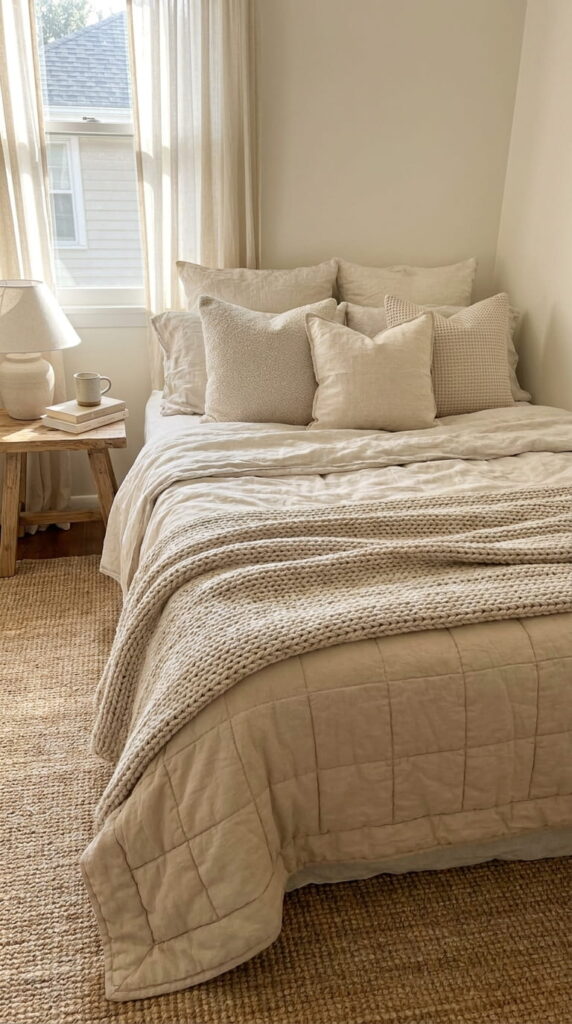 5. Layer Cozy Bedding for a Softer Look