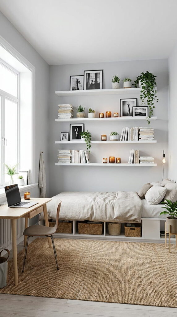 6. Use Vertical Space Instead of Filling the Floor