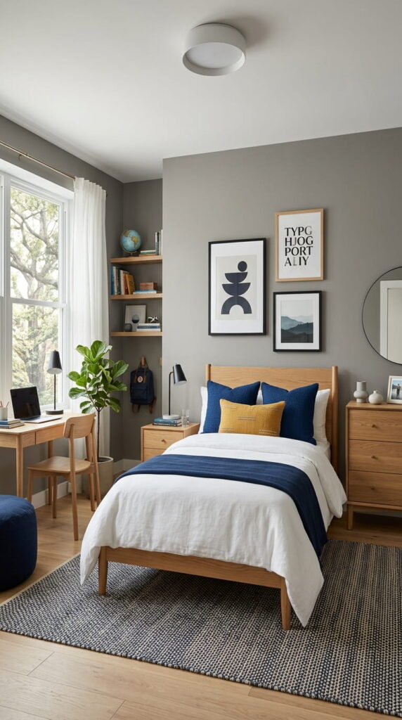 7. Mix Neutral Colors with Bold Accents