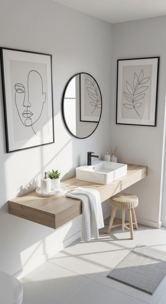 Minimal Line Art for a Soft Modern Feel
