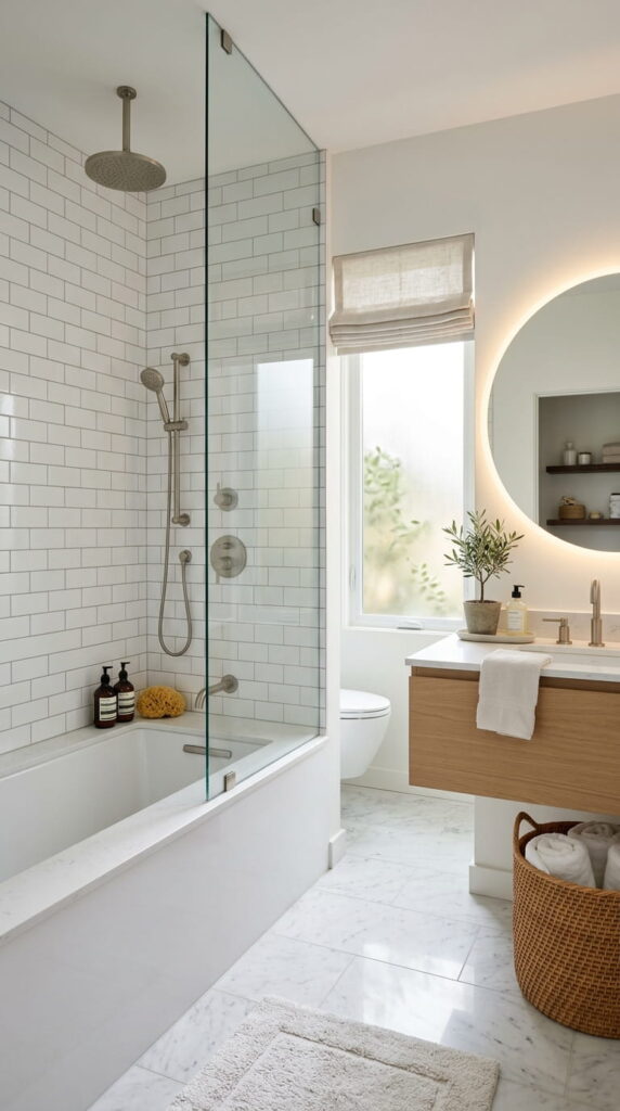 1. Classic White Subway Tiles