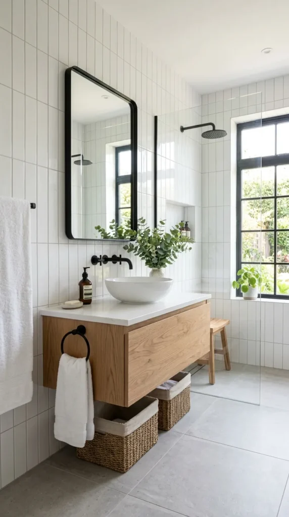 1. Classic White Subway Tiles