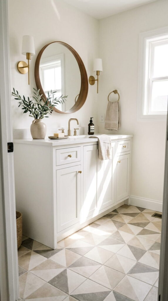 10. Large-Scale Patterned Tile Floor