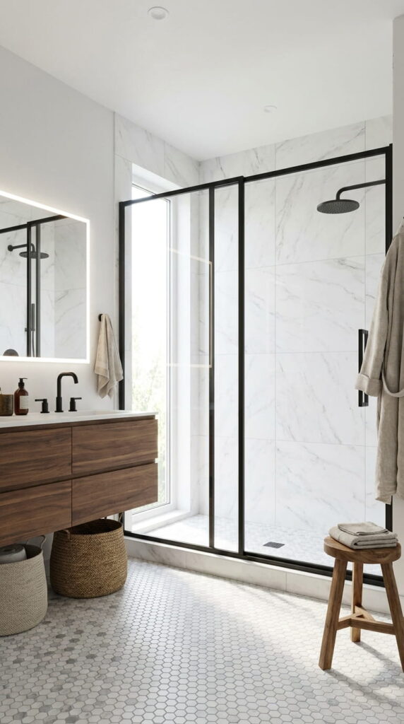 3. Hexagon Shower Floor Tiles