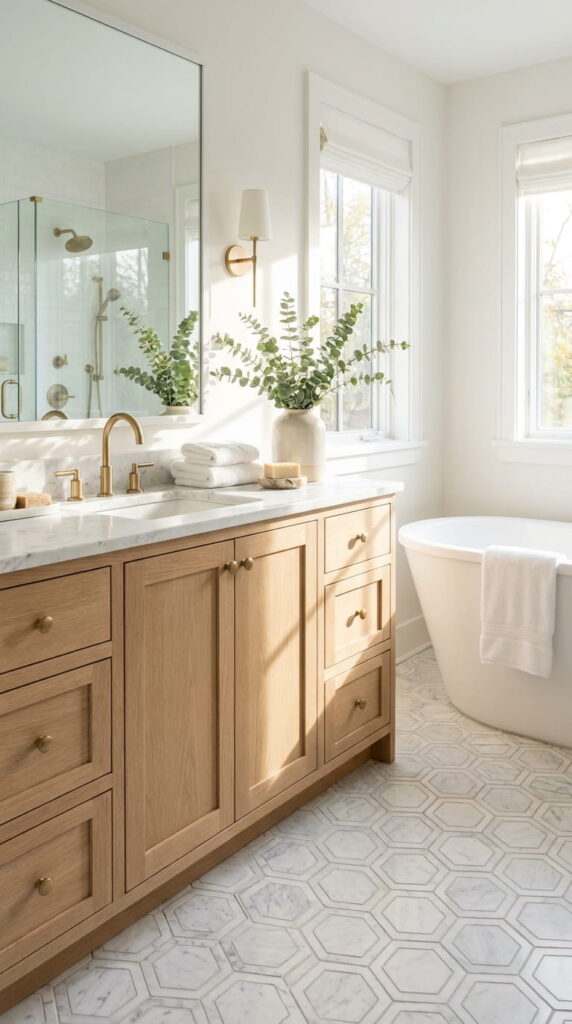 5. Bring Timeless Style with Hexagon Tiles