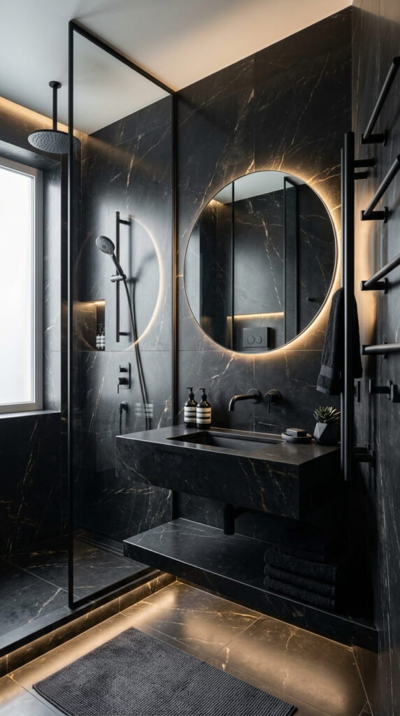 7. Choose Matte Black Fixtures