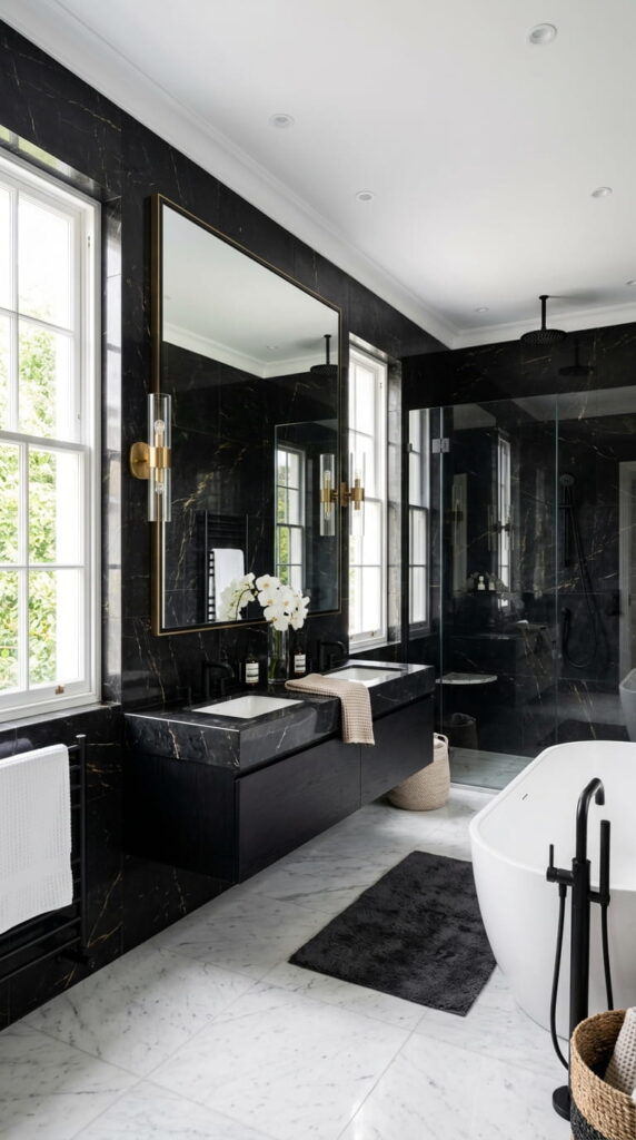8. Incorporate White Marble for Contrast