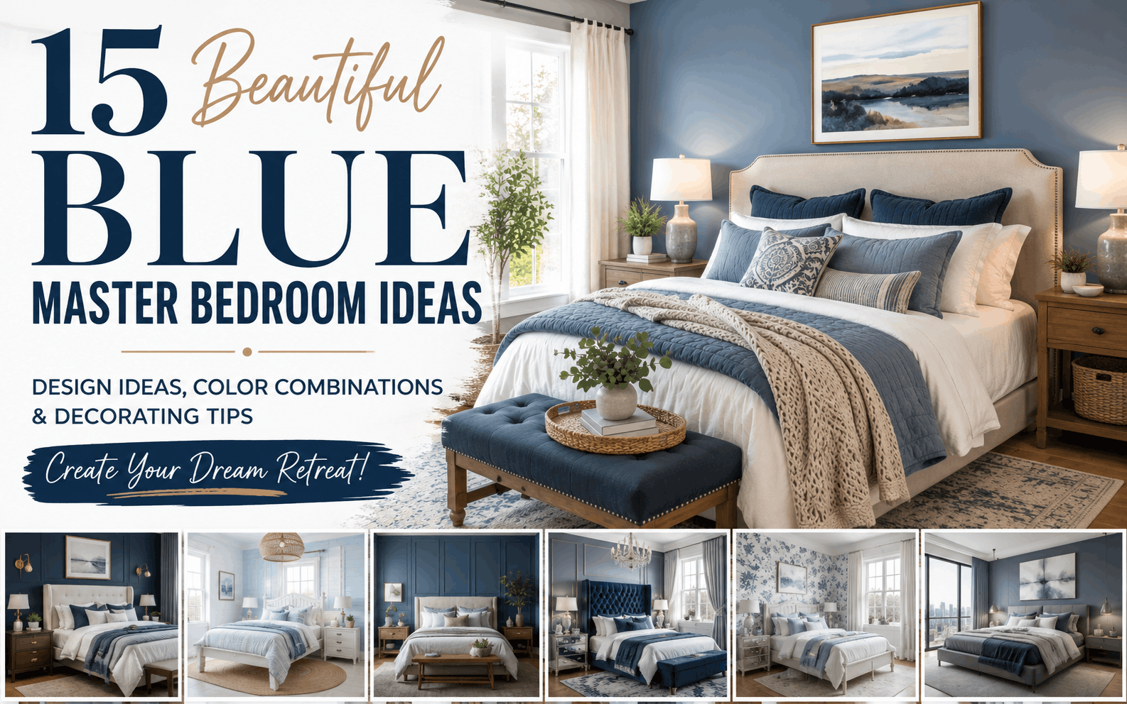 Blue bedroom design inspirations galore