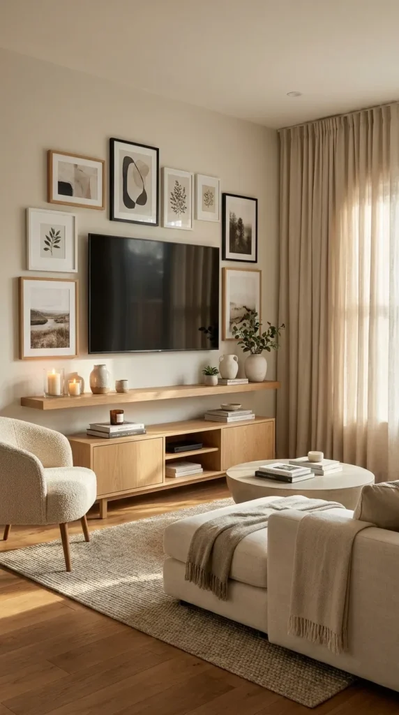 10. Gallery Wall Around the TV