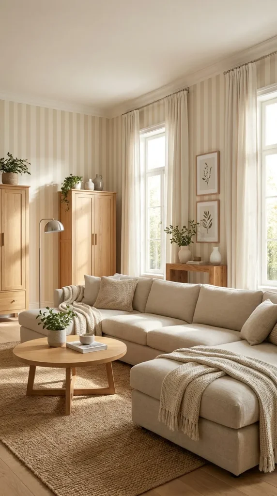 10. Vertical Stripe Wallpaper
