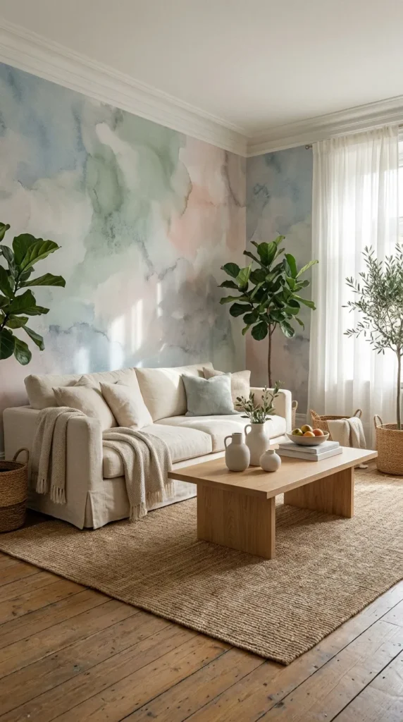 9. Watercolour Wallpaper