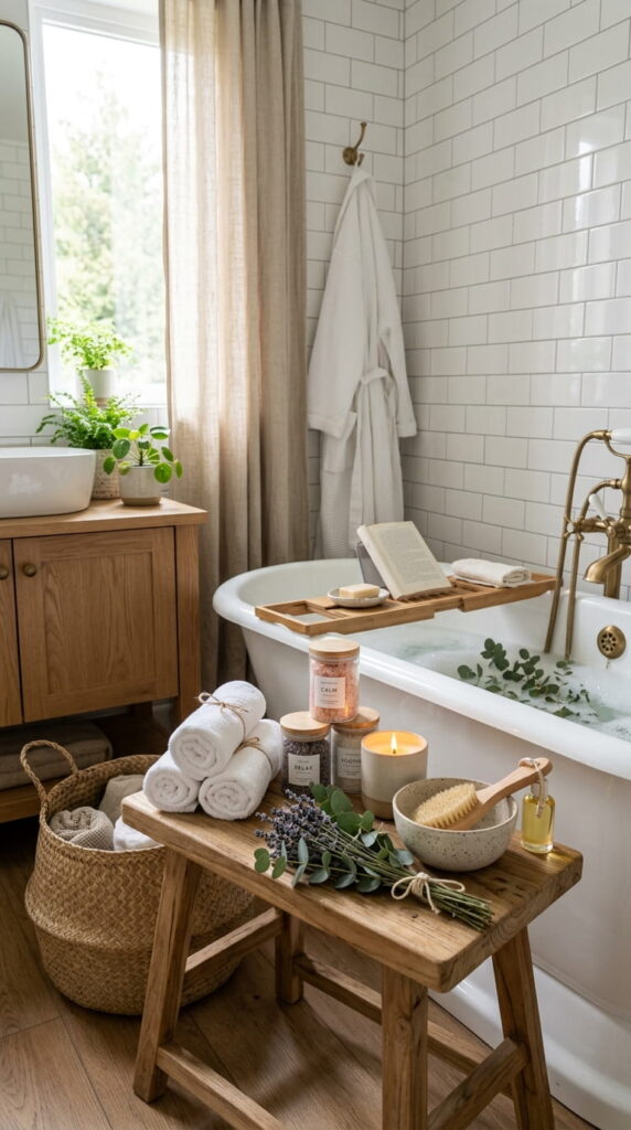 11. Spa-Inspired Bathroom Corner
