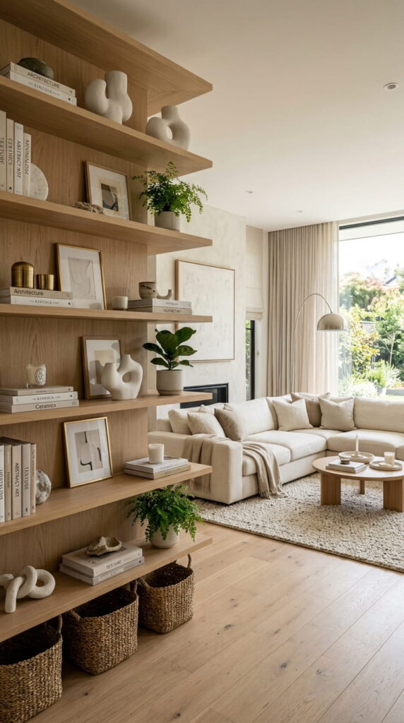 11. Styled Open Shelves