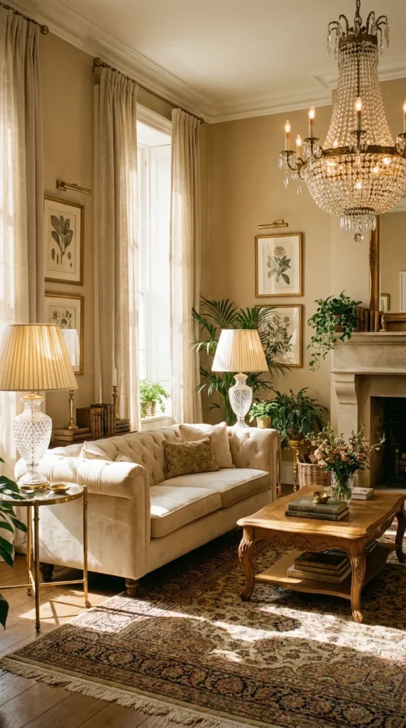 12. Brighten the Room with Crystal Lighting