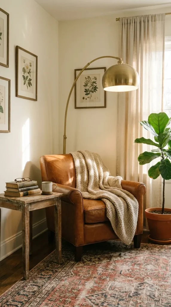 13. Bring in a Leather Accent Chair