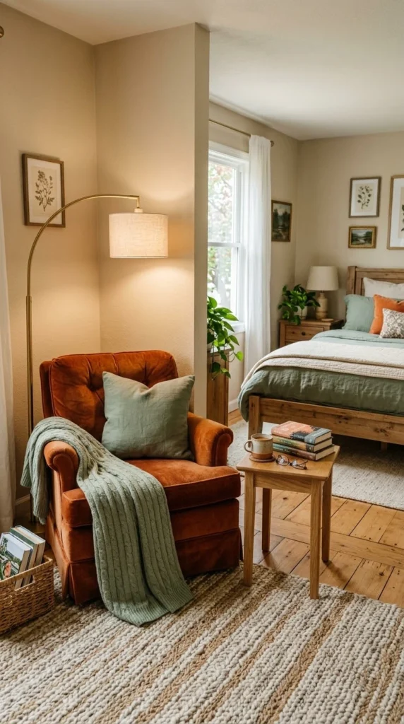 13. Turn an Empty Corner Into a Sitting Area