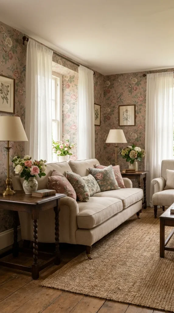 14. Vintage Floral Wallpaper