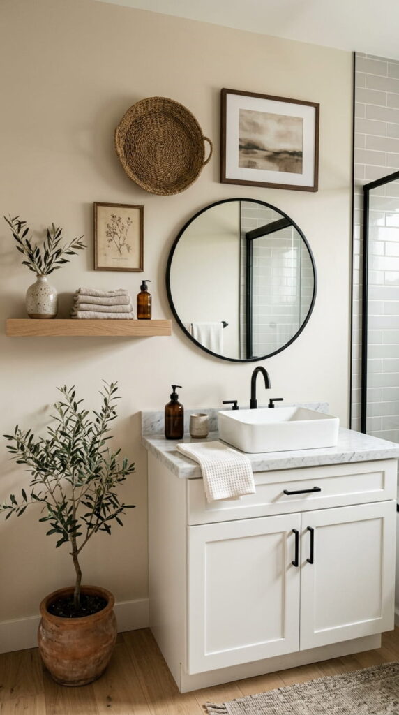 15. Mixed Texture Wall Styling