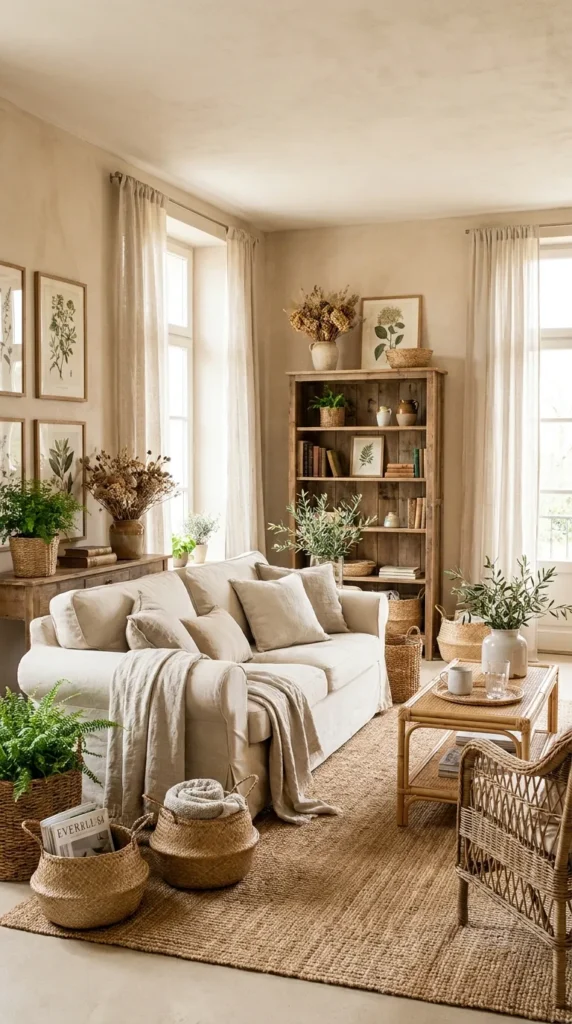 17. Bring in Woven Baskets and Natural Textures