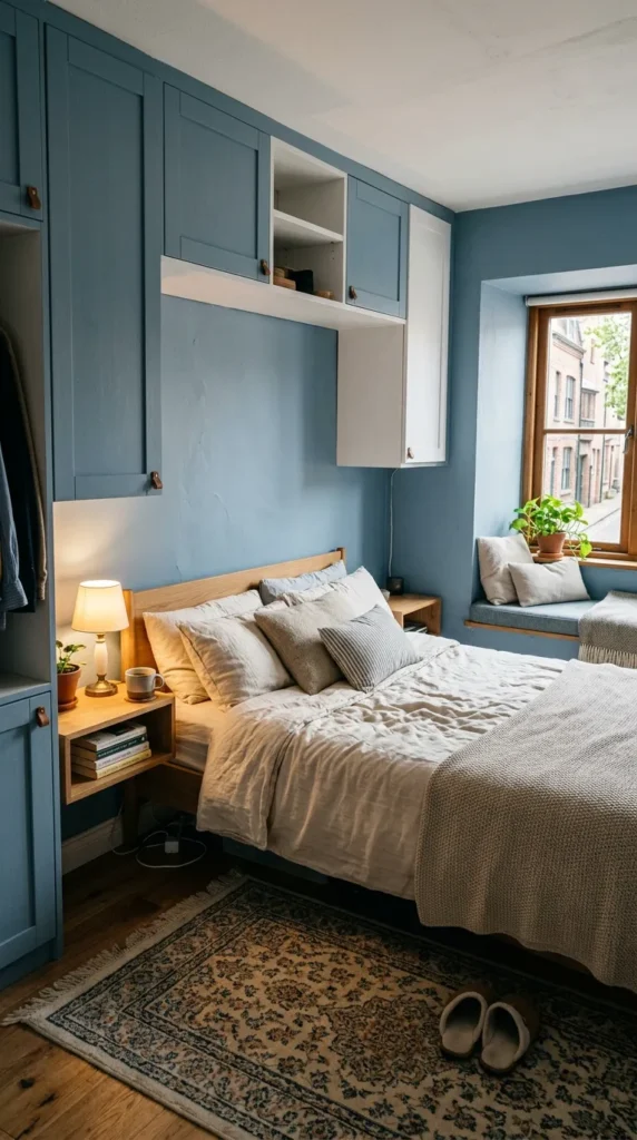 18. Make a Small Bedroom Feel Cozy