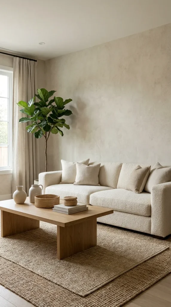 2. Neutral Textured Wallpaper
