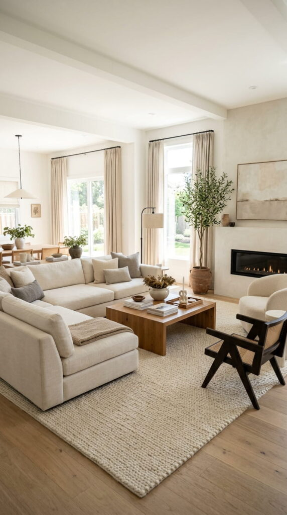5. Add a Large Area Rug