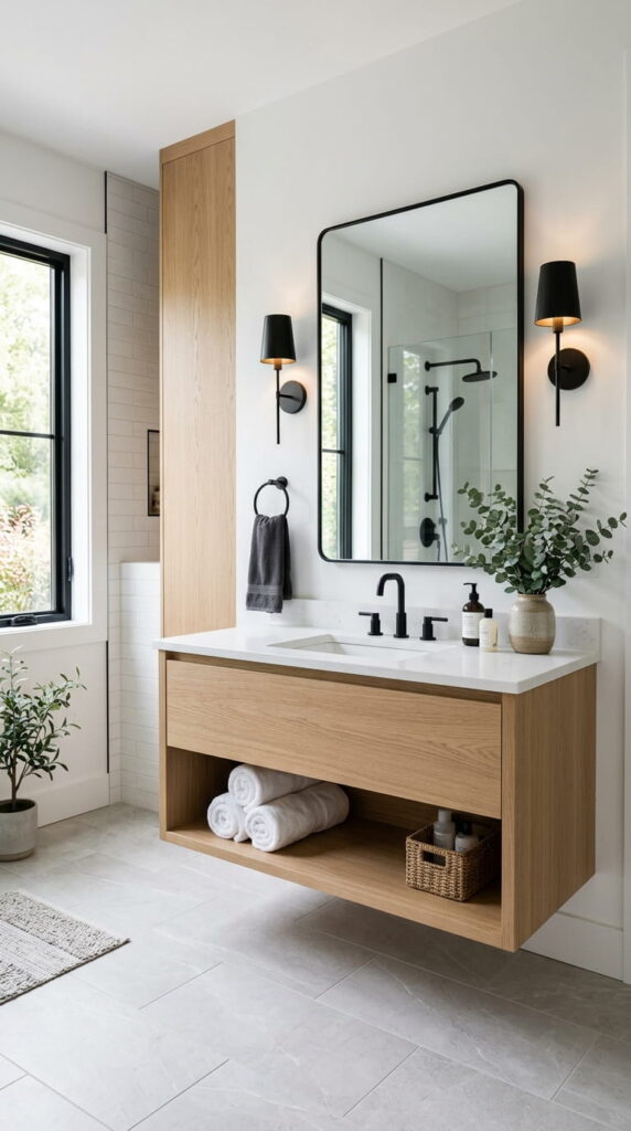 6. Black Metal Wall Sconces