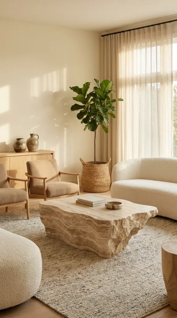 6. Stone Coffee Table