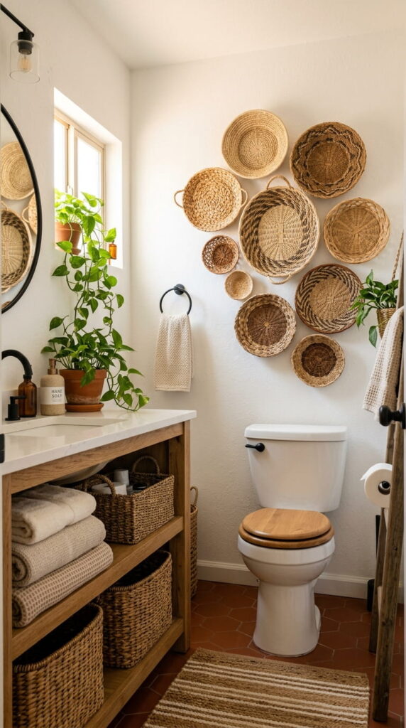 7. Decorative Woven Wall Baskets