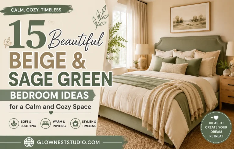 Cozy Beige and Sage Bedroom Ideas