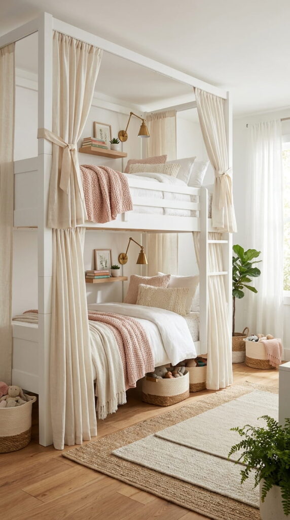 Idea 11 Bunk Bed with Curtain Privacy