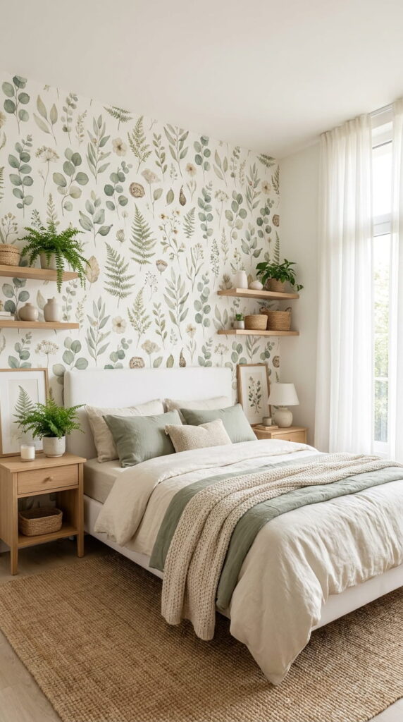 Idea 12 Botanical Wallpaper Accent