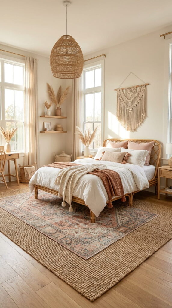 Idea 7 Boho Rug Layering