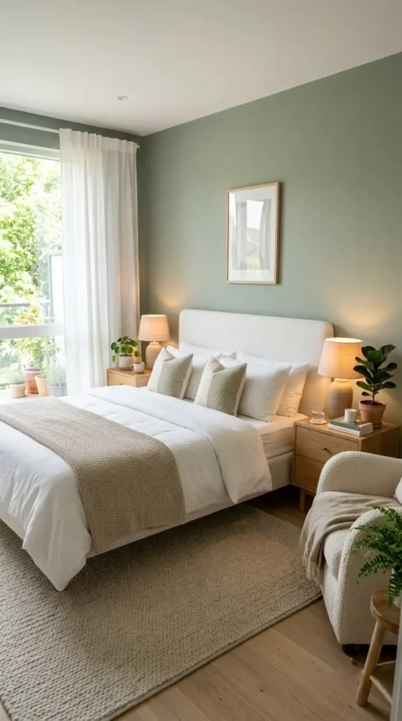1. Paint the Walls Soft Sage Green