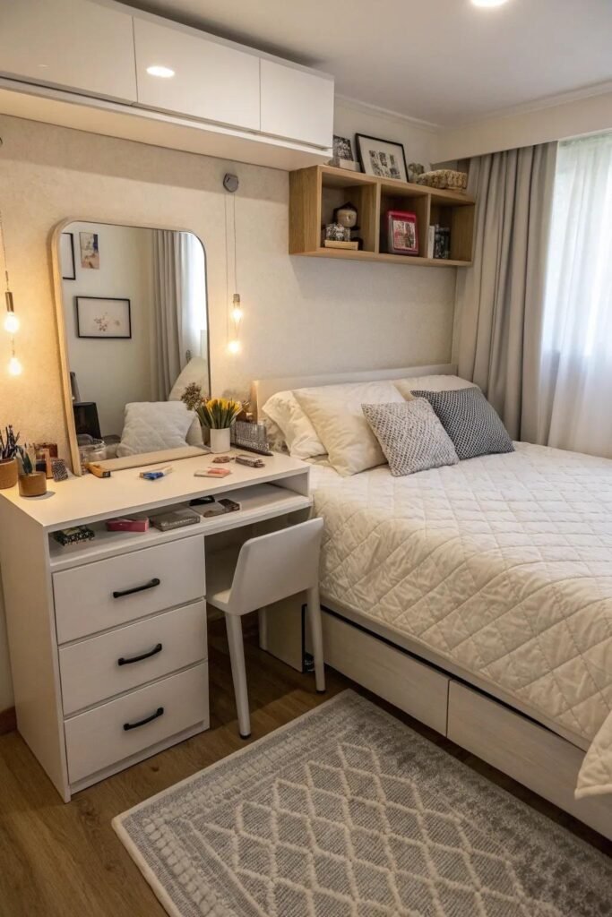 9. Use a Mirror to Open Up the Space